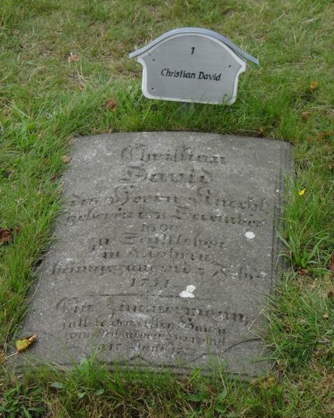 Christian David tomb stone